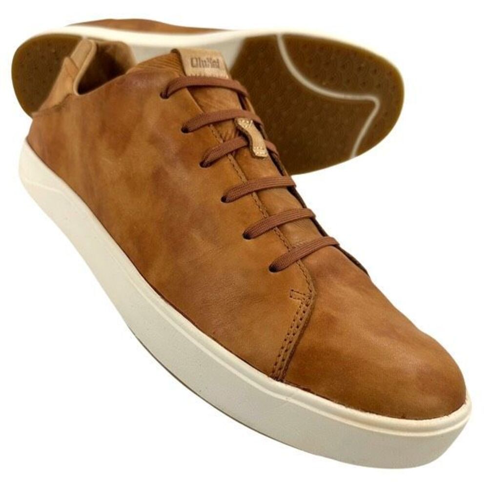 Olukai Lae’ahi Li’ili Nubuck Leather Lace-up Sneakers Men’s Size 13